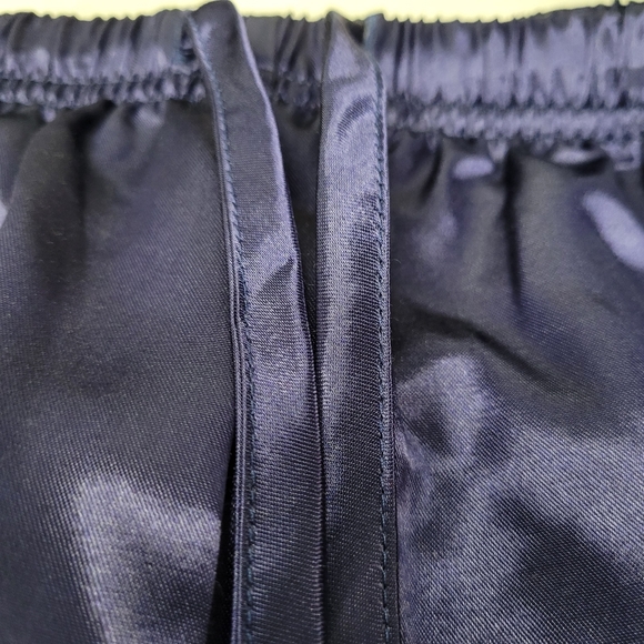 Fleece Lined Silk Pajama Bottoms Blue 3X EC - Picture 3 of 5
